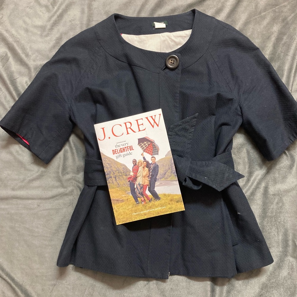 Blue shirt sleeve jacket
